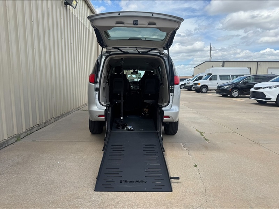 Used 2023 Chrysler Voyager LX - BraunAbility Rear Entry Fold Out Manual Ramp