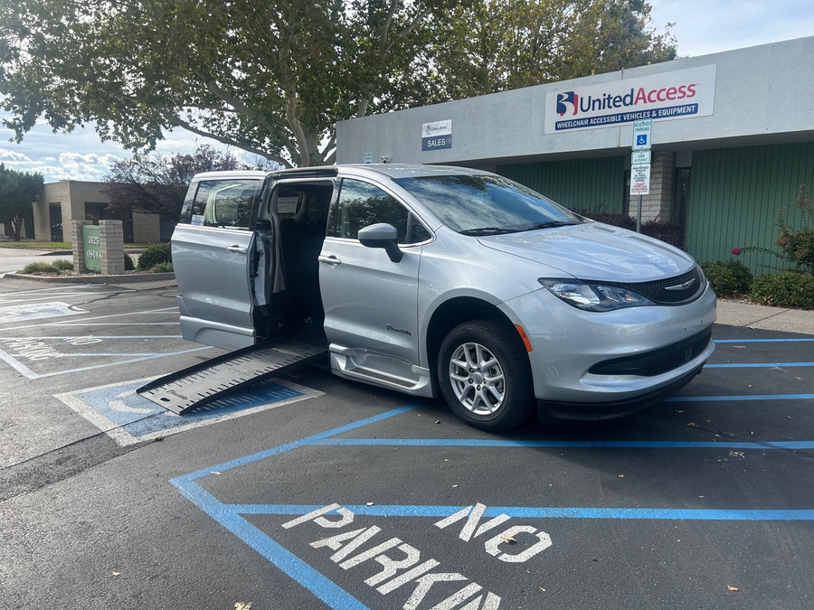 Used 2023 Chrysler Voyager LX Base - BraunAbility Side Entry Fold Out Automatic Ramp