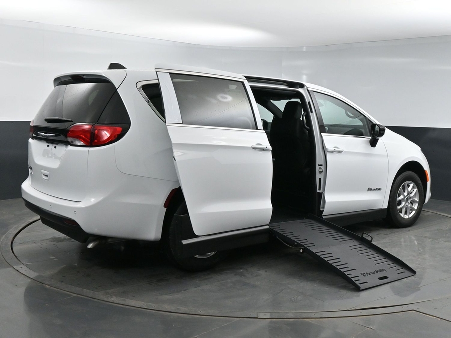 Used 2024 Chrysler Voyager LX - BraunAbility Commercial Side Entry Entry Fold Out Manual Ramp