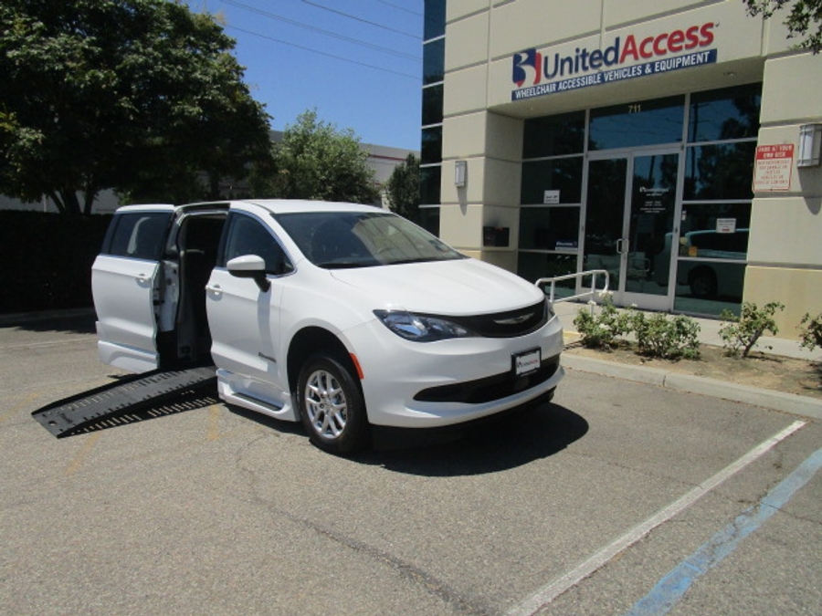 Used 2023 Chrysler Voyager LX Base - BraunAbility Side Entry Fold Out Automatic Ramp
