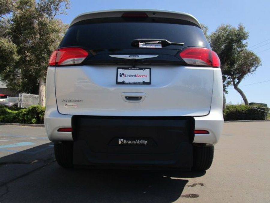 Used 2022 Chrysler Voyager LX - BraunAbility Rear Entry Entry Fold Out Manual Ramp