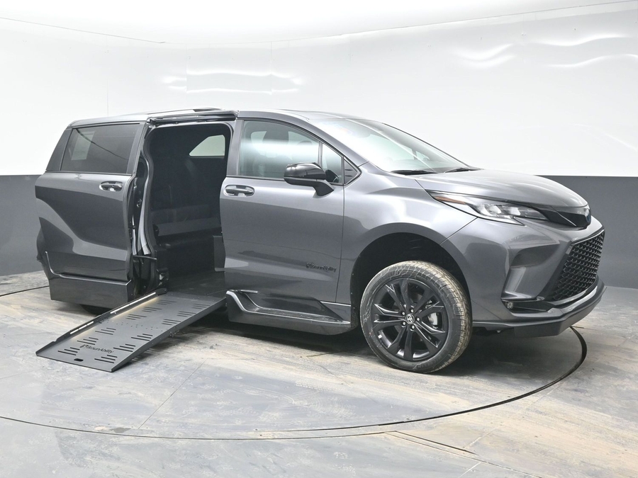 Grey Toyota Sienna with Side Entry Automatic Fold Out ramp