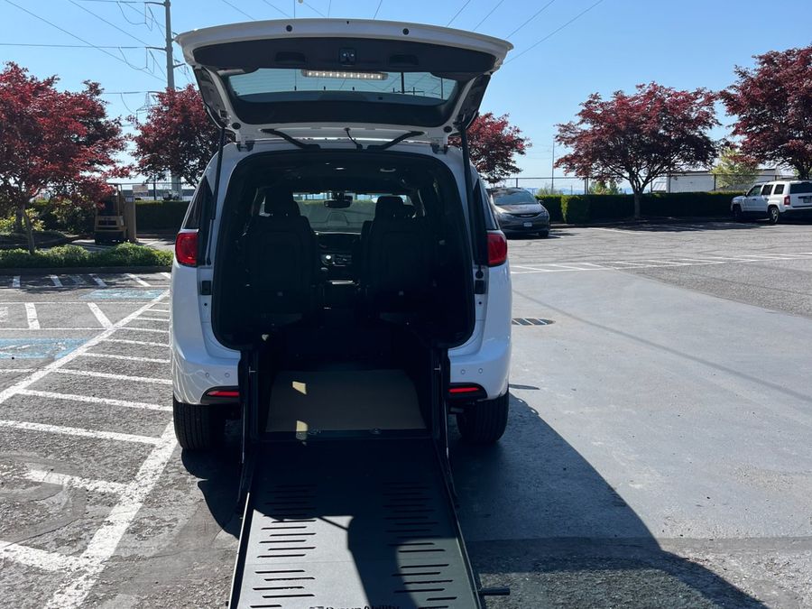 New 2025 Chrysler Voyager LX - BraunAbility Commercial Rear Entry Entry Fold Out Manual Ramp