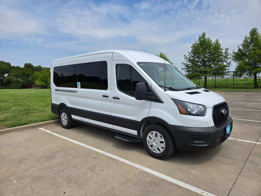 New 2025 Ford Transit 150 - SUNSET VANS Commercial Side Entry Entry Lift Automatic Ramp