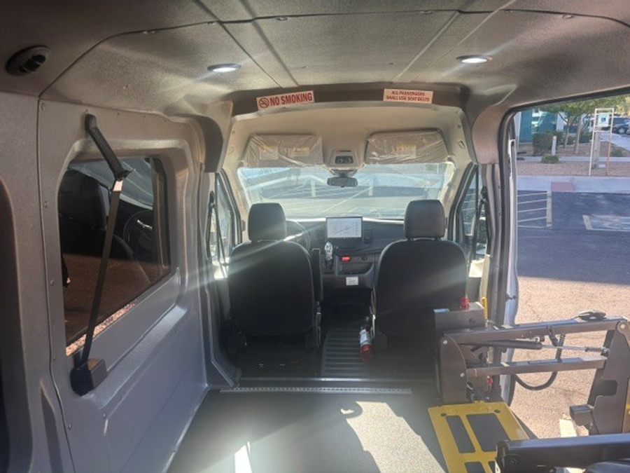New 2026 Ford Transit 150 - SUNSET VANS Commercial Side Entry Lift Automatic Ramp