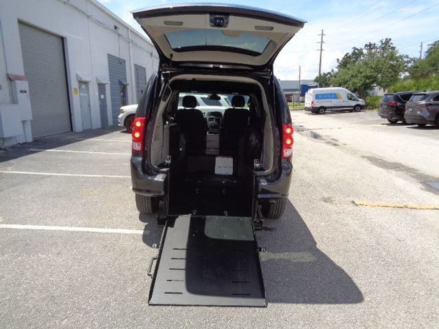 Used 2019 Dodge Grand Caravan SXT - Ryno Rear Entry Entry Fold Out Manual Ramp