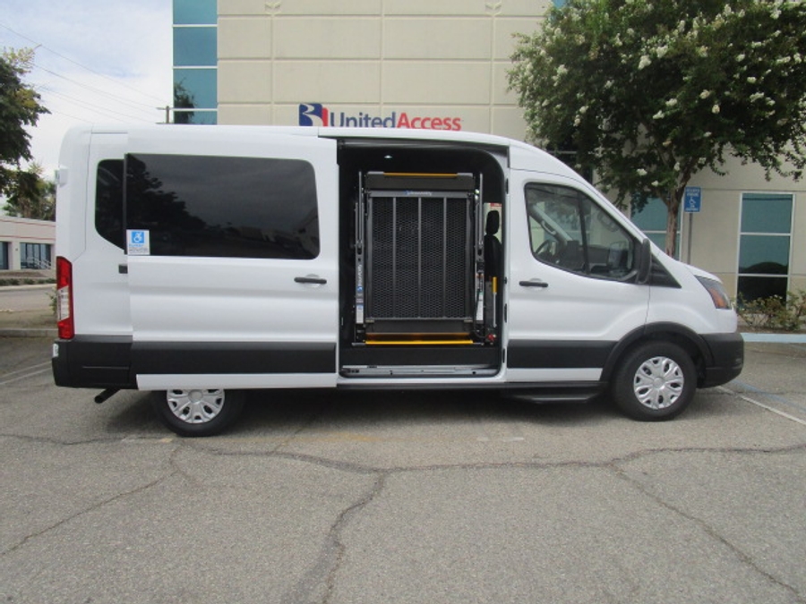 New 2026 Ford Transit 150 - SUNSET VANS Commercial Side Entry Lift Automatic Ramp