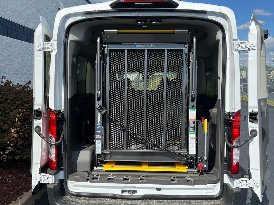 New 2024 Ford Transit 350 XL - Fenton Mobility Commercial Rear Entry Entry Lift Automatic Ramp
