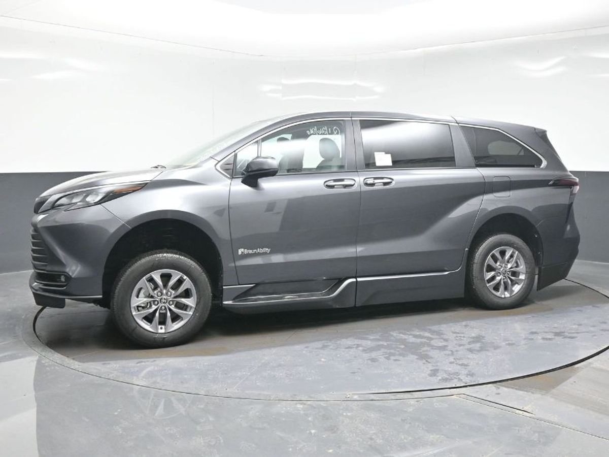 Grey Toyota Sienna with Side Entry Automatic Fold Out ramp