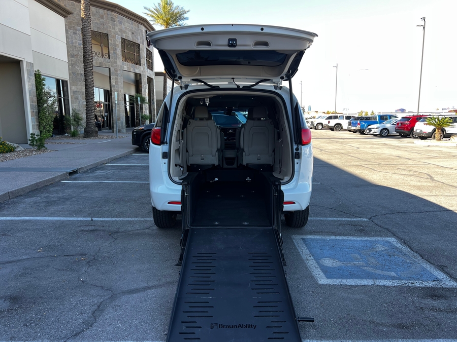 Used 2021 Chrysler Voyager LXi - BraunAbility Rear Entry Entry Fold Out Manual Ramp
