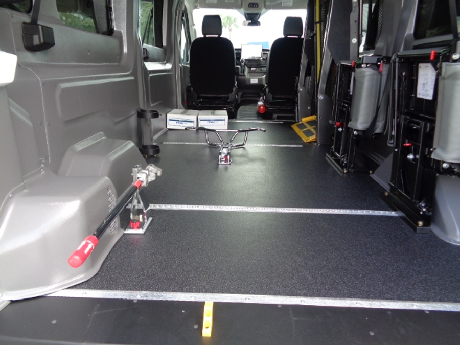 New 2026 Ford Transit 150 - SUNSET VANS Commercial Side Entry Lift Automatic Ramp