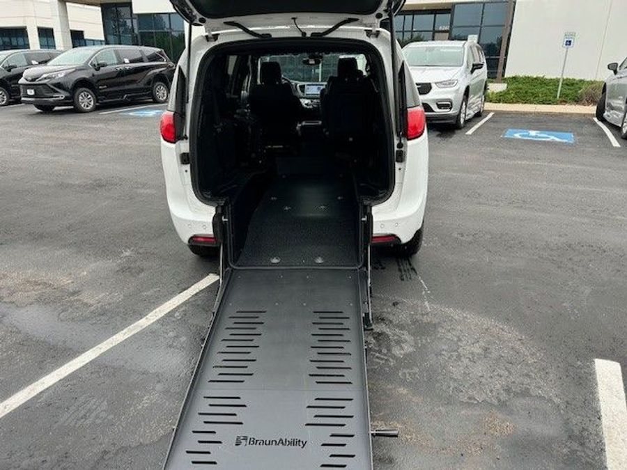 New 2025 Chrysler Voyager LX - BraunAbility Commercial Rear Entry Entry Fold Out Manual Ramp