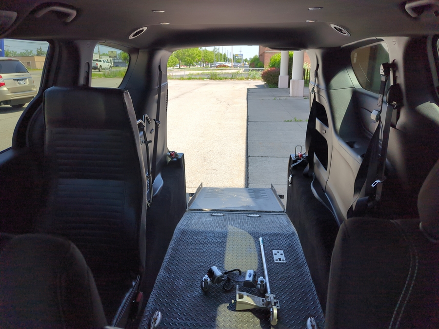 Used 2024 Chrysler Pacifica Touring - FR Conversions Commercial Rear Entry Fold Out Manual Ramp