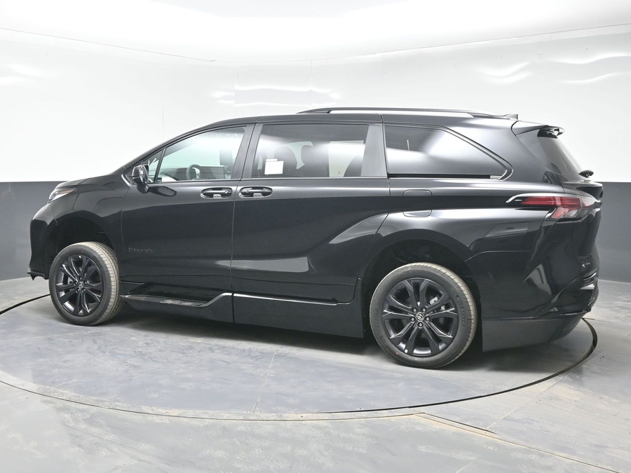 Black Toyota Sienna with Side Entry Automatic Fold Out ramp