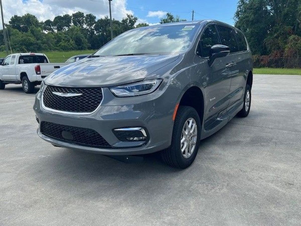 Grey Chrysler Pacifica with Side Entry Automatic Fold Out ramp