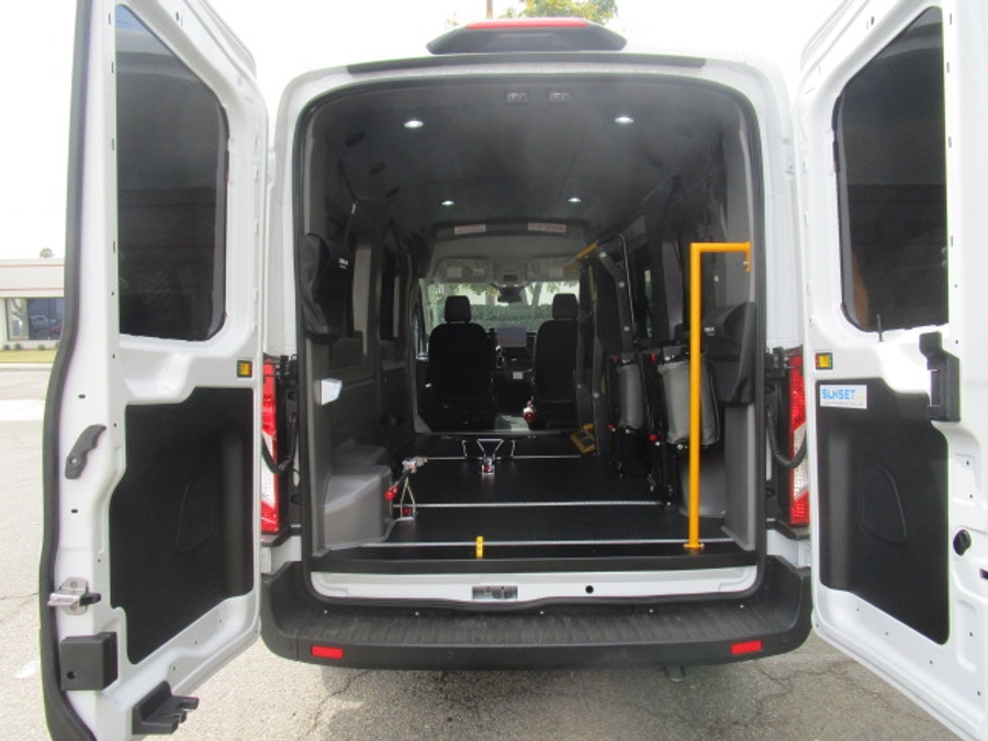 New 2026 Ford Transit 150 - SUNSET VANS Commercial Side Entry Lift Automatic Ramp