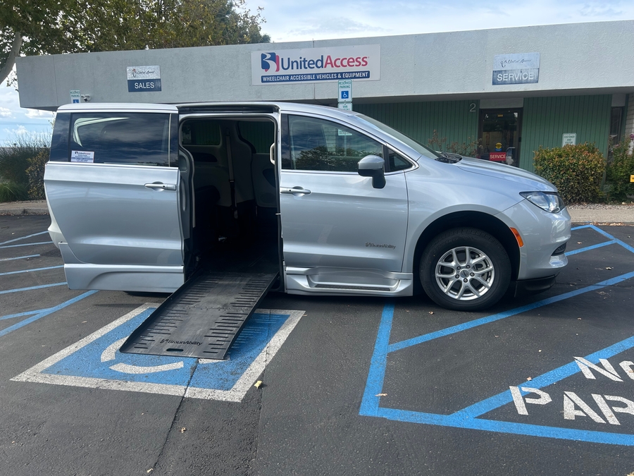 Used 2023 Chrysler Voyager LX Base - BraunAbility Side Entry Fold Out Automatic Ramp