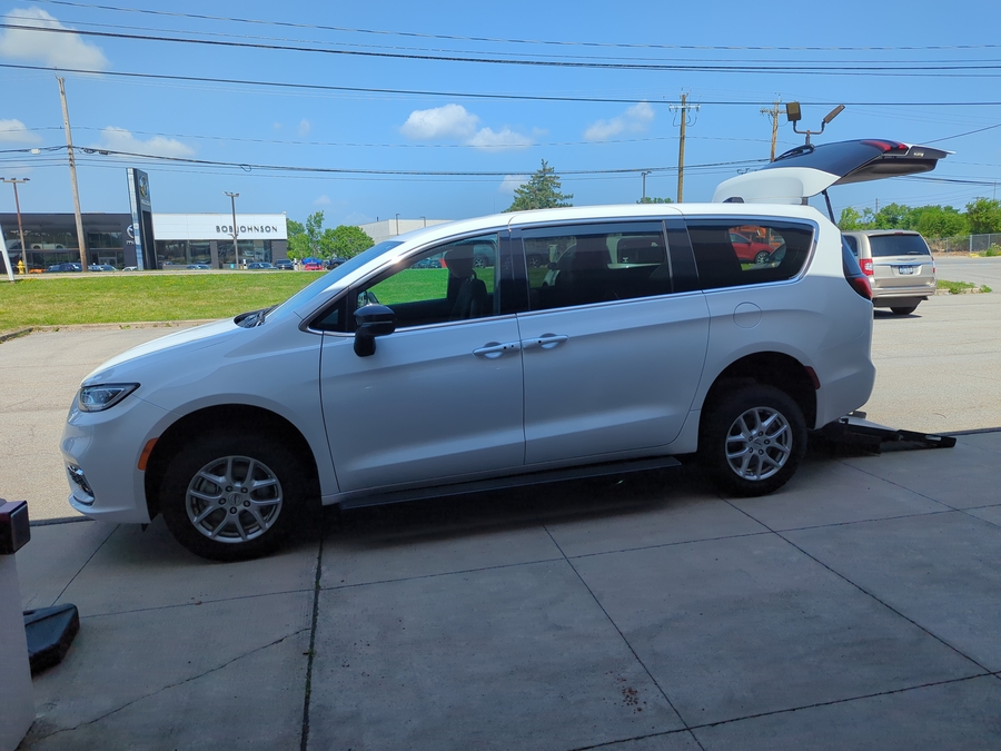 Used 2024 Chrysler Pacifica Touring - FR Conversions Commercial Rear Entry Fold Out Manual Ramp