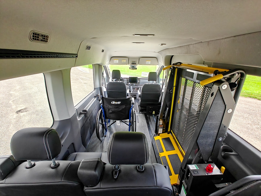 New 2024 Ford Transit 350 XLT - Fenton Mobility Side Entry Entry Lift Automatic Ramp