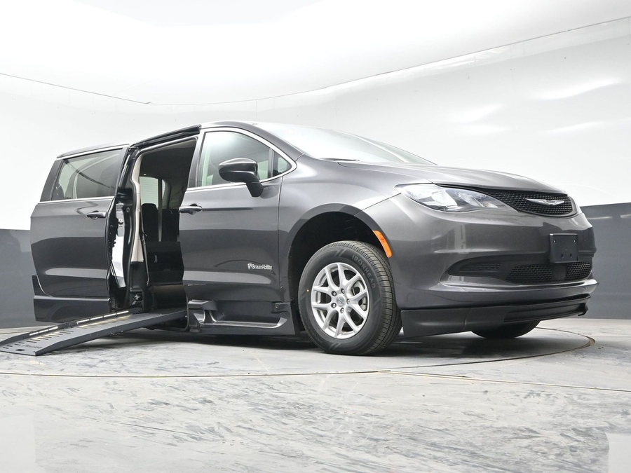 Used 2023 Chrysler Voyager LX - BraunAbility Side Entry Fold Out Automatic Ramp