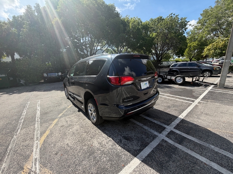 Silver Chrysler Pacifica with Side Entry Automatic In Floor ramp