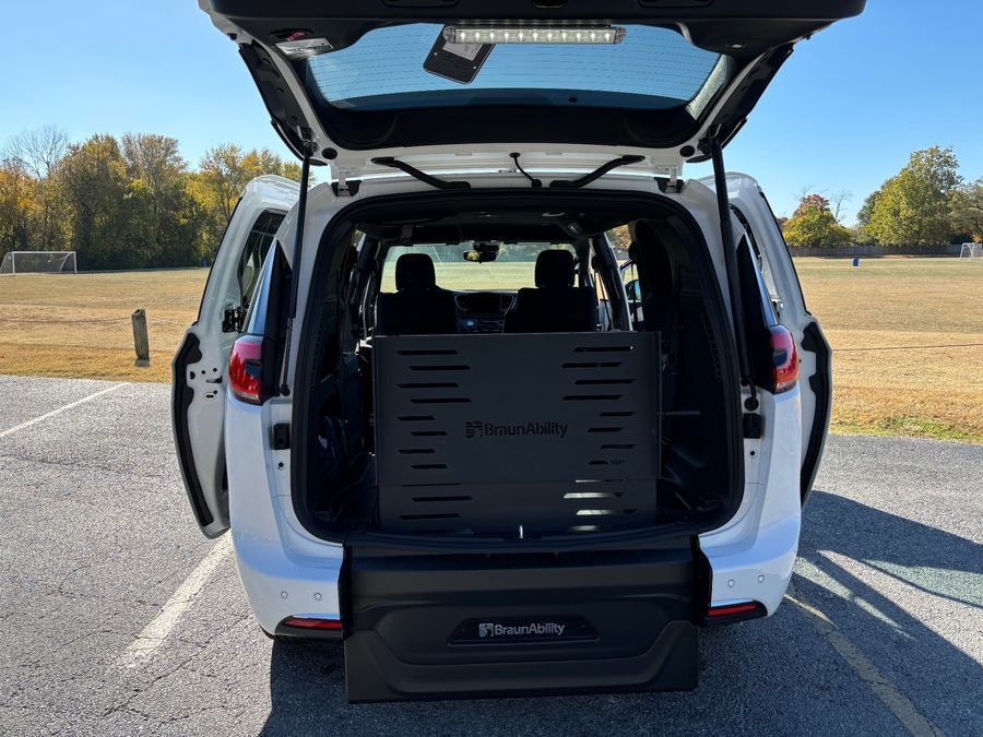 New 2025 Chrysler Voyager LX - BraunAbility Commercial Rear Entry Entry Fold Out Manual Ramp