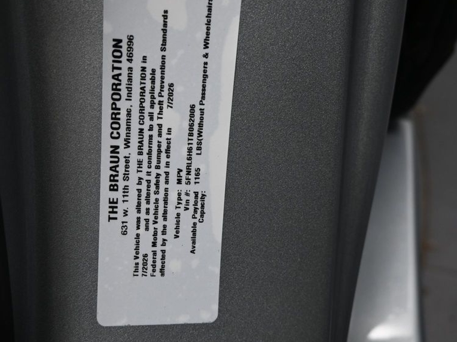 New 2026 Honda Odyssey EX-L - BraunAbility Side Entry In Floor Automatic Ramp