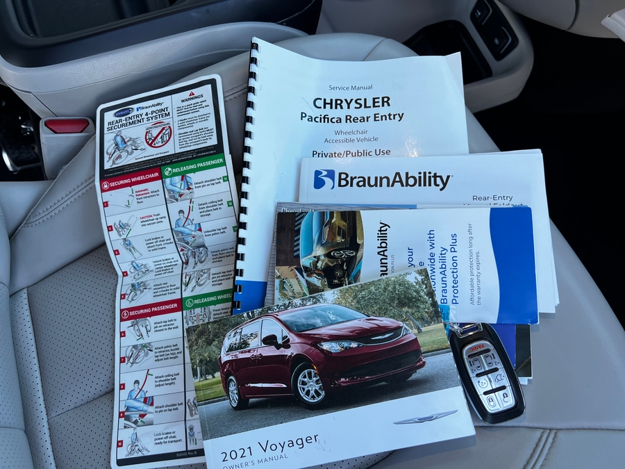 Used 2021 Chrysler Voyager LXi - BraunAbility Rear Entry Entry Fold Out Manual Ramp