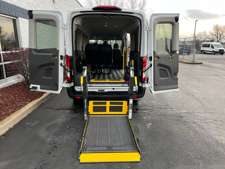 New 2025 Ford Transit 350 XL - Fenton Mobility Commercial Rear Entry Entry Lift Automatic Ramp