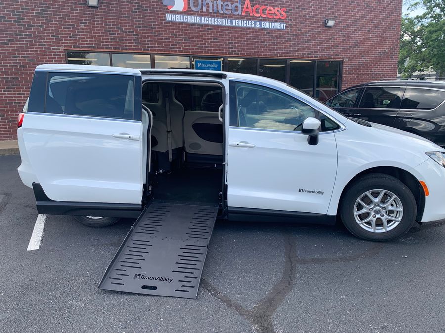 Used 2023 Chrysler Voyager LX - BraunAbility Side Entry Entry Fold Out Manual Ramp