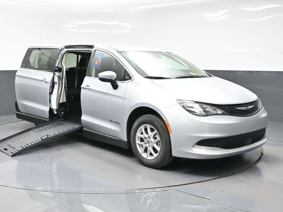 Used 2023 Chrysler Voyager LX - BraunAbility Side Entry Entry Fold Out Manual Ramp