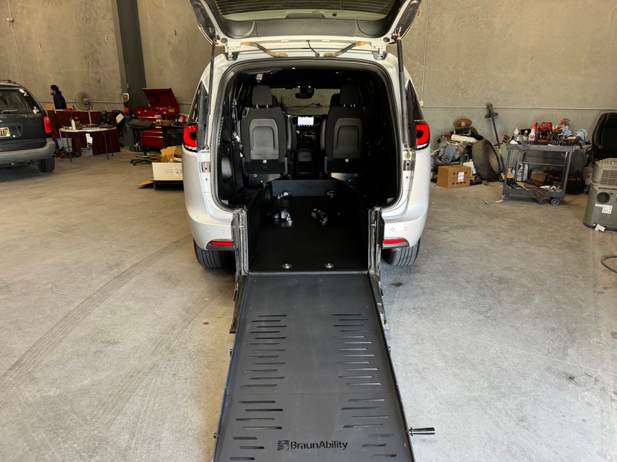 Used 2024 Chrysler Pacifica Touring - BraunAbility Rear Entry Fold Out Manual Ramp