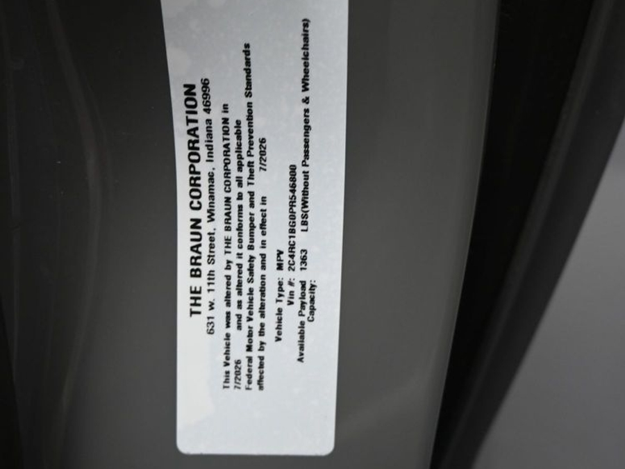 Used 2023 Chrysler Pacifica Touring L - BraunAbility Rear Entry Fold Out Manual Ramp