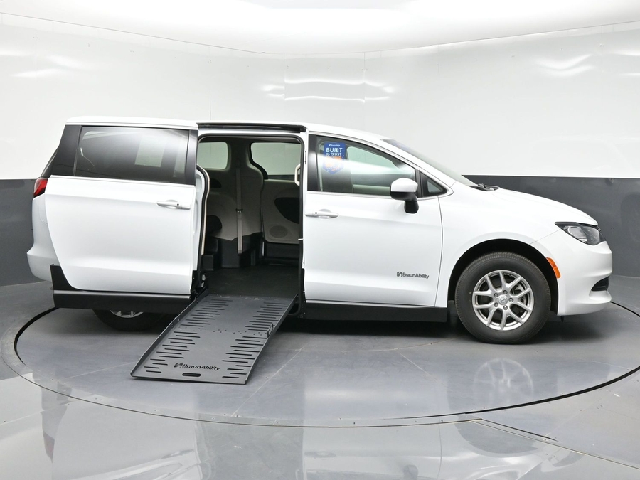 Used 2023 Chrysler Voyager LX - BraunAbility Side Entry Fold Out Manual Ramp