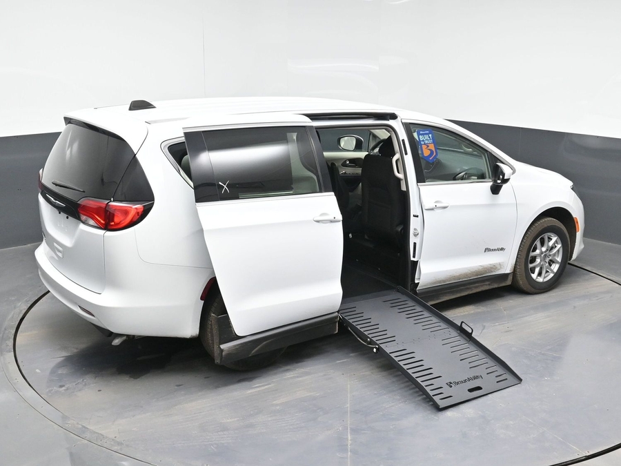 Used 2023 Chrysler Voyager LX - BraunAbility Side Entry Entry Fold Out Manual Ramp