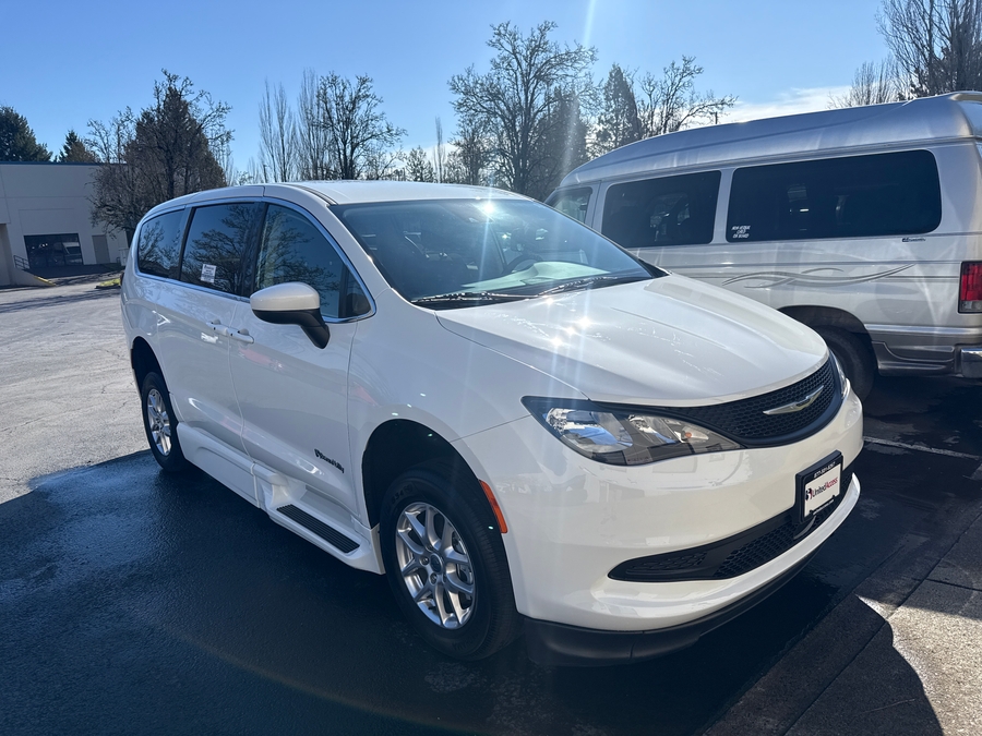 Used 2023 Chrysler Voyager LX base - BraunAbility Side Entry Entry Fold Out Automatic Ramp