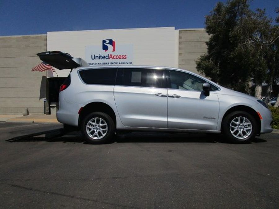 Used 2022 Chrysler Voyager LX - BraunAbility Rear Entry Entry Fold Out Manual Ramp