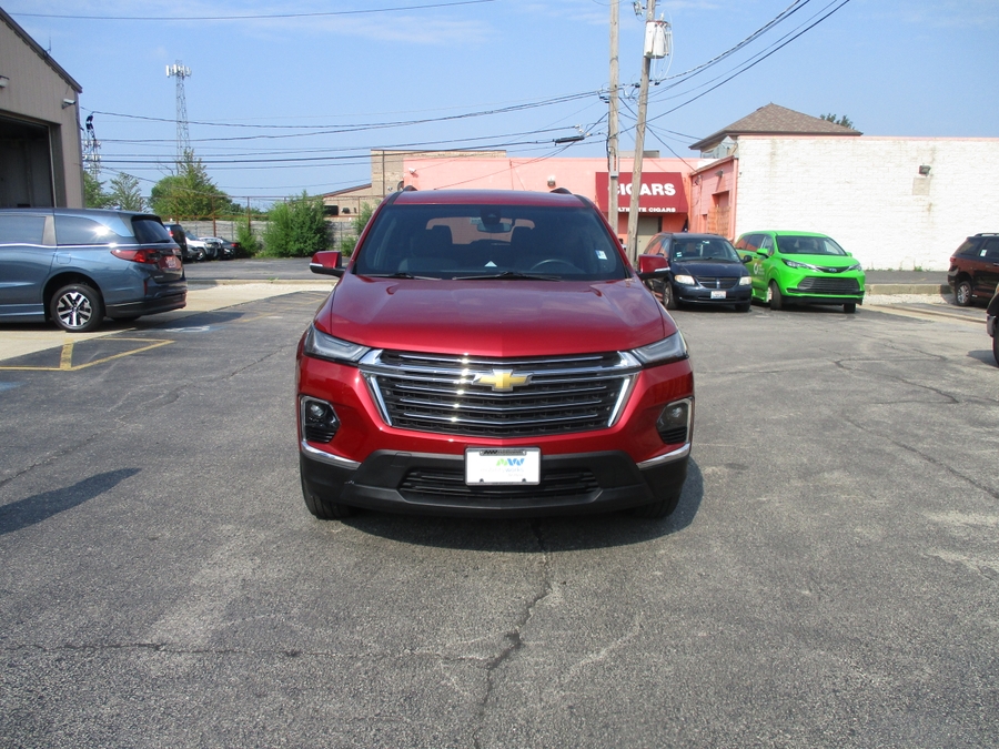 Red Chevrolet Traverse with Side Entry Automatic In Floor ramp