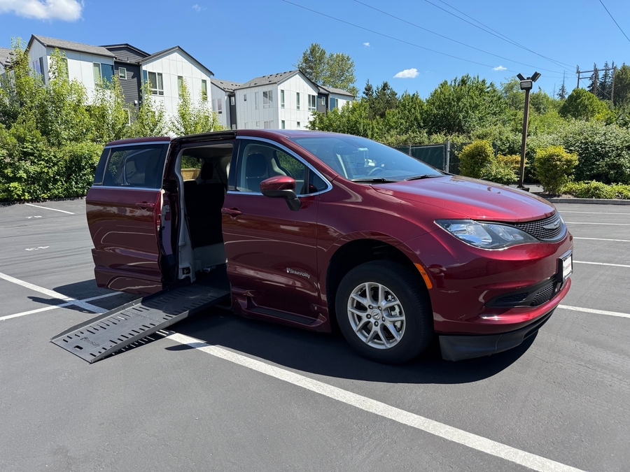 Used 2023 Chrysler Voyager LX Base - BraunAbility Side Entry Fold Out Automatic Ramp