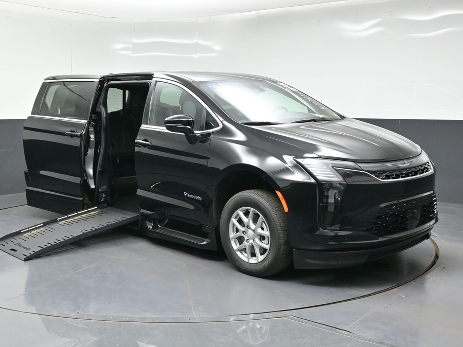 Black Chrysler Pacifica with Side Entry Automatic Fold Out ramp