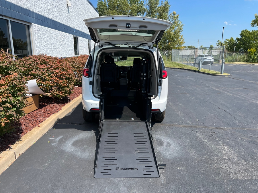 Used 2024 Chrysler Pacifica Touring L - BraunAbility Rear Entry Fold Out Manual Ramp