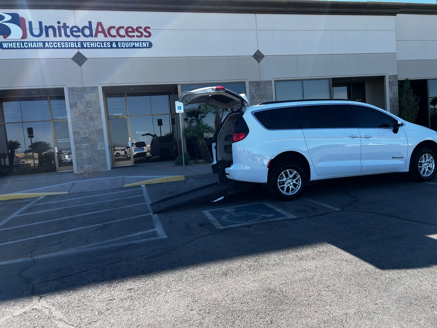 Used 2021 Chrysler Voyager LXi - BraunAbility Rear Entry Entry Fold Out Manual Ramp