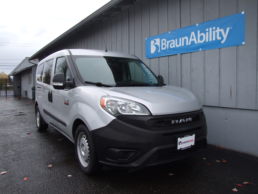 Used 2019 Ram ProMaster City City Wagon - SUNSET VANS Rear Entry Entry Fold Out Manual Ramp