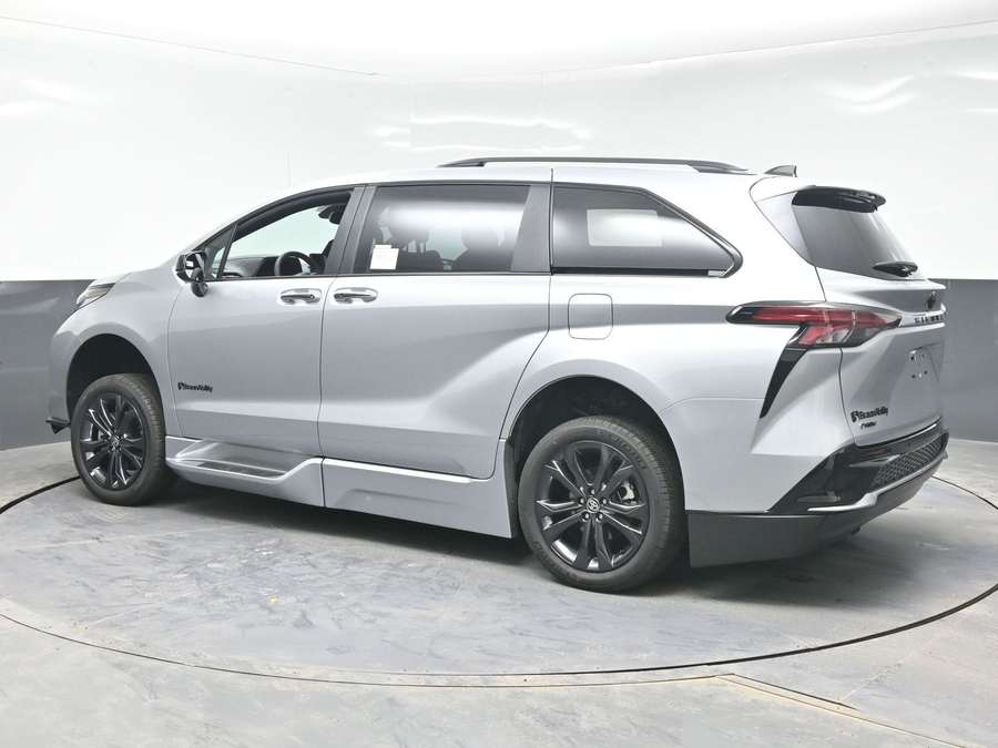 Silver Toyota Sienna with Side Entry Automatic Fold Out ramp