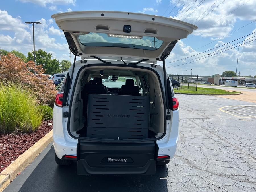 Used 2023 Chrysler Pacifica Touring L - BraunAbility Commercial Rear Entry Fold Out Manual Ramp
