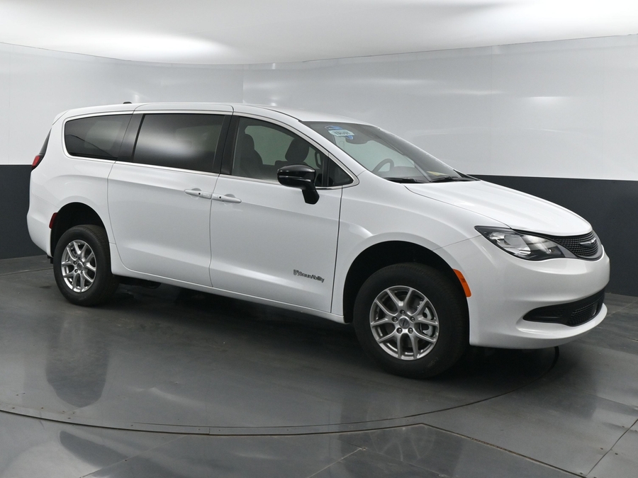 Used 2025 Chrysler Voyager LX - BraunAbility Commercial Side Entry Fold Out Manual Ramp