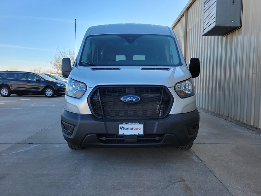 Used 2023 Ford Transit 150 2WD, MID ROOF, 148WB, SIDE SHIFT AND STEP CENTURY, FP CONS BENCH - SUNSET VANS Commercial Side Entry Entry Lift Automatic Ramp