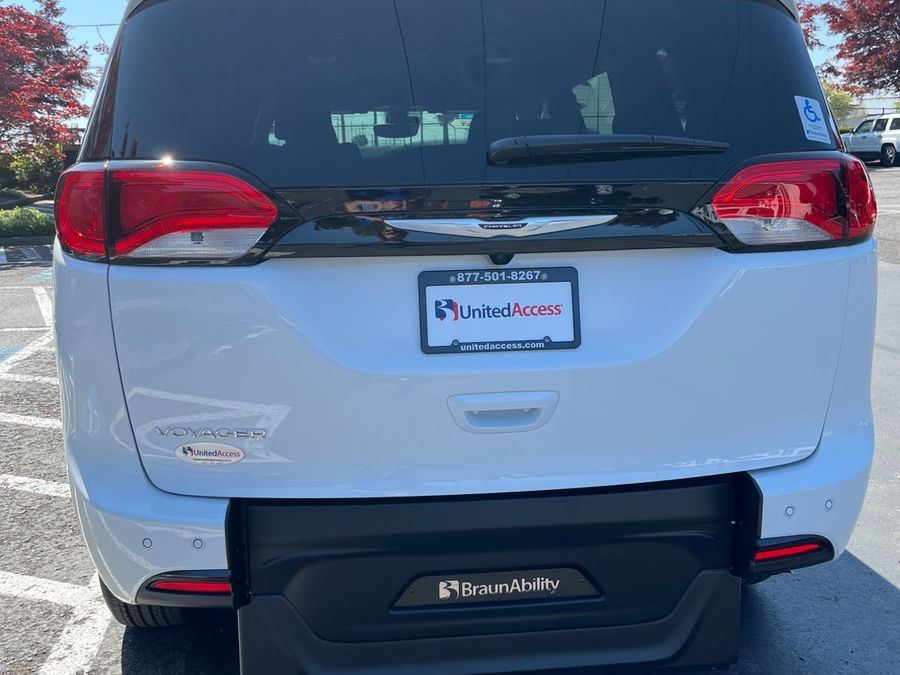 New 2025 Chrysler Voyager LX - BraunAbility Commercial Rear Entry Entry Fold Out Manual Ramp