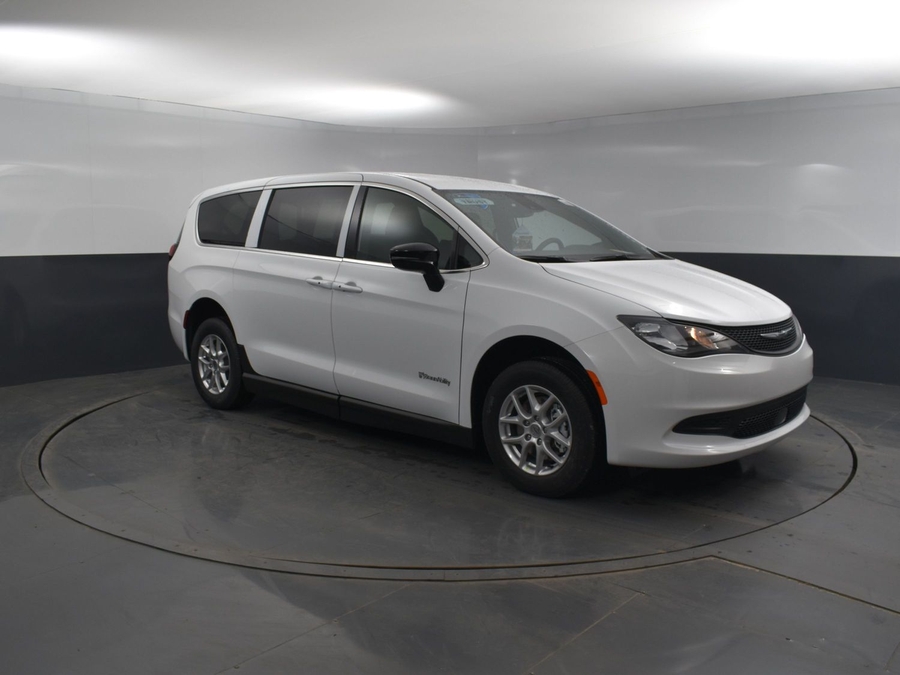 Used 2024 Chrysler Voyager LX - BraunAbility Commercial Side Entry Entry Fold Out Manual Ramp