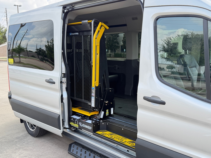 New 2024 Ford Transit 350 XL - Fenton Mobility Side Entry Lift Automatic Ramp